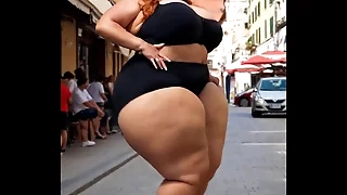 Eyeless BBW dancing animation (Ai generated)